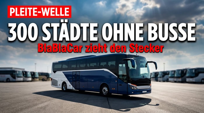 BlaBlaCar zieht den Stecker: Fernbus-Pleite legt 300 Städte lahm