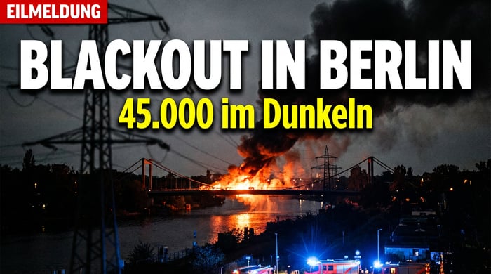 Blackout in Berlin: 45.000 Haushalte im Dunkeln – Brandstiftung vermutet