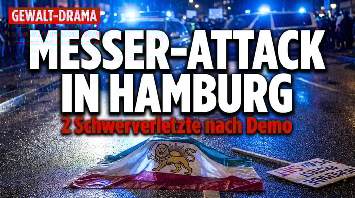 Blutige Eskalation in Hamburg: Messerangriff nach friedlicher Iran-Demonstration