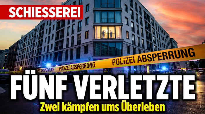 Blutige Schießerei in Berlin-Tiergarten: Fünf Verletzte, zwei kämpfen ums Überleben