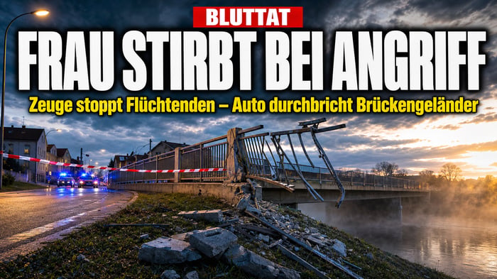 Bluttat in Erkner: Frau stirbt – Zeuge rast durch Brückengeländer