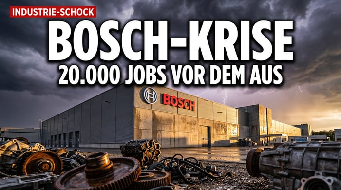 Bosch in der Krise: Operativer Gewinn bricht dramatisch ein – Über 20.000 Stellen vor dem Aus