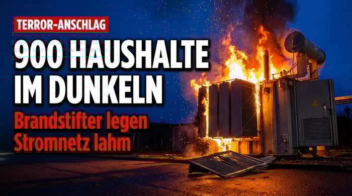Brandanschlag auf Trafostation: Linksextremistischer Terror legt 900 Haushalte lahm