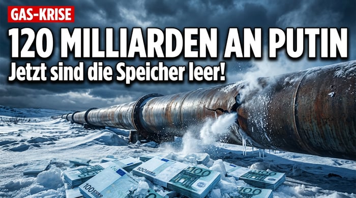 Brüssels Energie-Desaster: Jahrelang Milliarden an Putin überwiesen – jetzt wird das Gas knapp