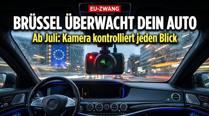 Brüssels Überwachungswahn am Steuer: EU lässt ab Juli die Augen jedes Autofahrers überwachen