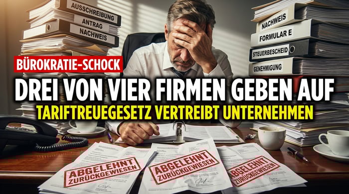 Bürokratie-Wahnsinn bei öffentlichen Aufträgen: Drei von vier Unternehmen am Limit