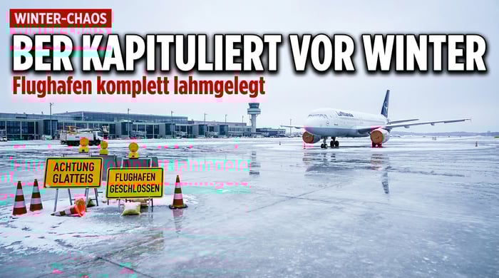 Chaos am Hauptstadtflughafen: BER kapituliert vor dem Winter