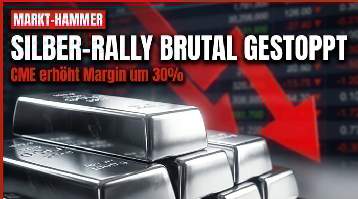 CME-Doppelschlag: Margin-Erhöhungen bremsen Silber-Rally brutal aus