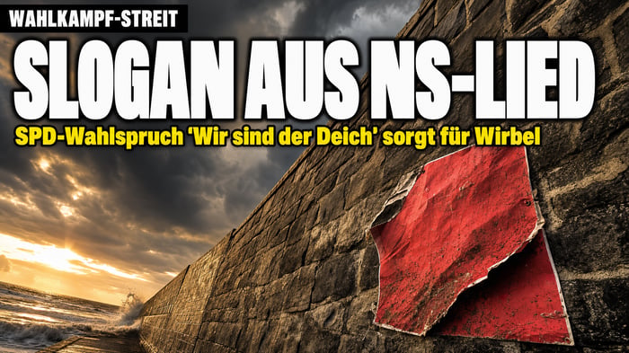 Deich-Slogan der SPD: Zeile stammt aus einem NS-Pflichtlied