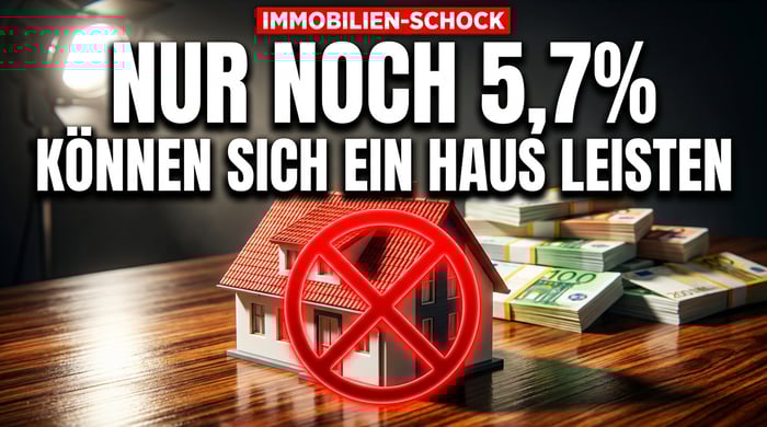 Der Traum vom Eigenheim stirbt: Nur noch 5,7 Prozent der jungen Deutschen können sich ein Haus leisten