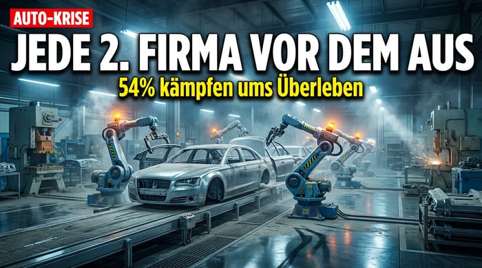Deutsche Autoindustrie am Abgrund: Jedes zweite Unternehmen kämpft ums Überleben