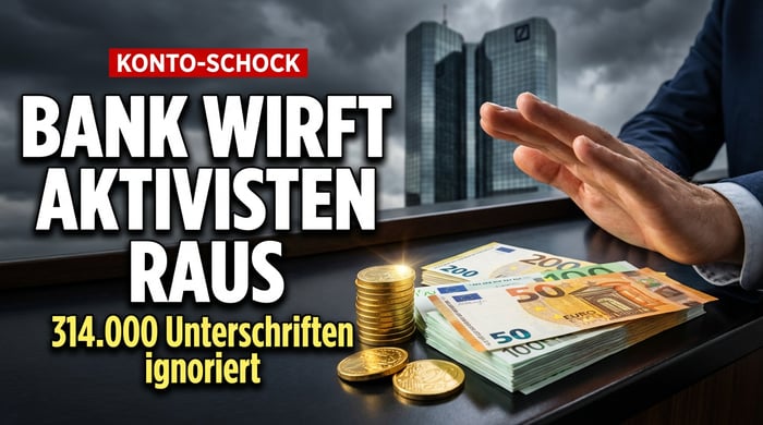 Deutsche Bank kündigt Konto von Bargeld-Aktivist – ein Angriff auf die finanzielle Freiheit