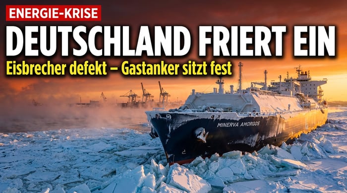 Deutschlands Energieversorgung auf dünnem Eis: Defekter Eisbrecher legt LNG-Terminal Mukran lahm