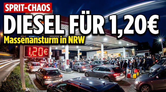 Diesel für 1,20 Euro: Preispanne löst Massenansturm in Ostwestfalen aus