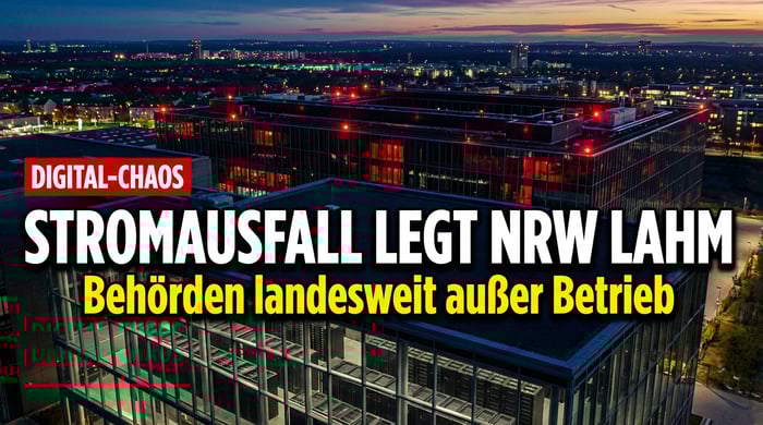 Digitales Chaos: Stromausfall bei IT-Dienstleister legt halbes NRW lahm