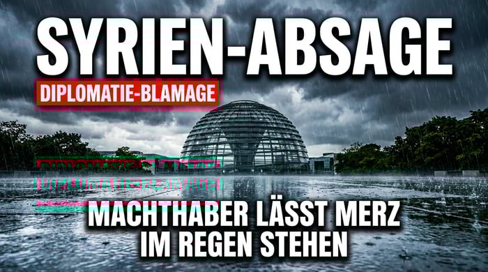Diplomatischer Affront: Syriens Machthaber lässt Merz im Regen stehen