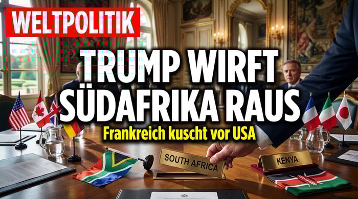 Diplomatischer Eklat: Trump drängt Südafrika vom G7-Gipfel – Frankreich knickt ein