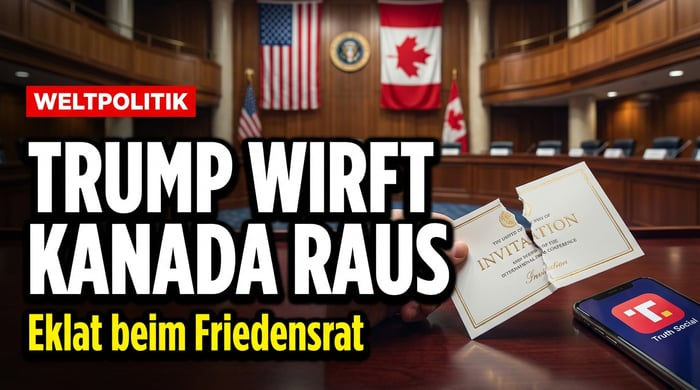 Diplomatischer Eklat: Trump wirft Kanadas Premier aus seinem Friedensrat
