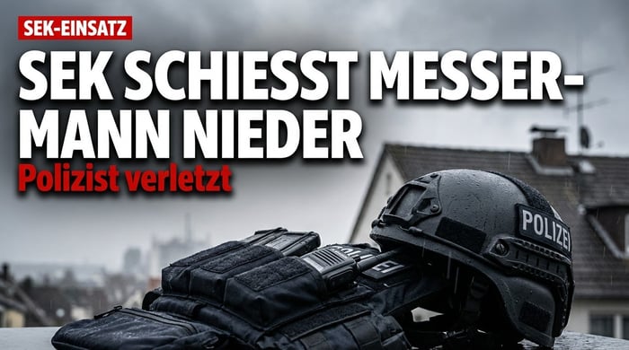 Duisburg: SEK schießt Messerangreifer in Wohneinrichtung nieder – Polizist verletzt