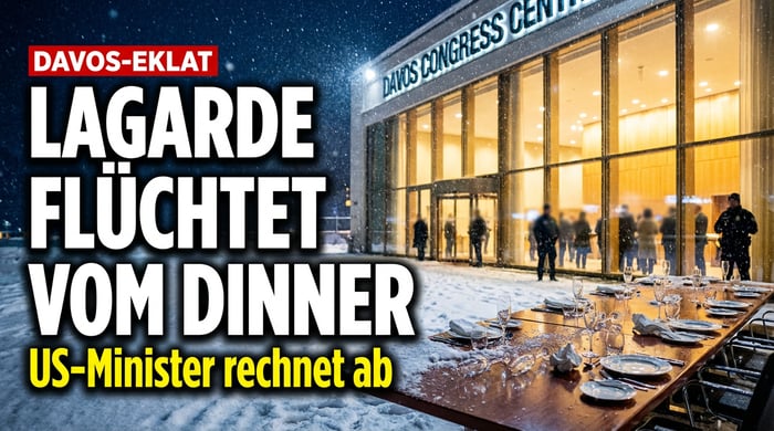 Eklat in Davos: US-Handelsminister rechnet mit Globalisierung ab – EZB-Chefin flüchtet vom Dinner