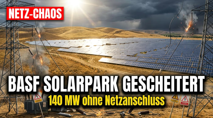 Energiewende-Desaster bei BASF: Wenn selbst der Solarpark im deutschen Netz-Chaos versinkt