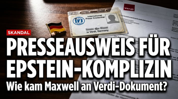 Epstein-Komplizin mit deutschem Presseausweis: Wie kam Maxwell an ein Verdi-Dokument?