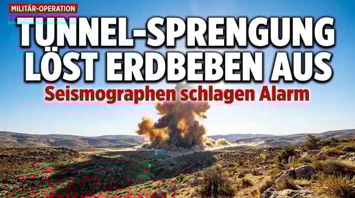 Erdbeben durch Sprengung: Israels Armee zerstört gigantischen Hisbollah-Tunnel im Libanon