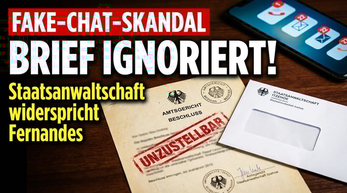 Fake-Chat-Affäre: Fernandes ignorierte offenbar Schreiben der Ermittler – Staatsanwaltschaft widerspricht der Opfererzählung