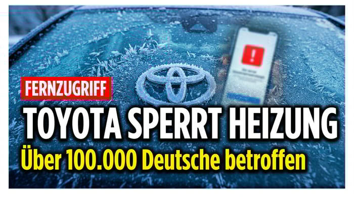 Fernabschaltung der Standheizung: Toyota-Konzern lässt über 100.000 Autobesitzer im Kalten stehen