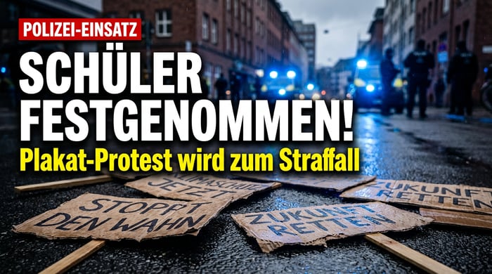 Festnahmen bei Schülerprotesten: Wenn Plakate gegen Merz zum Straftatbestand werden