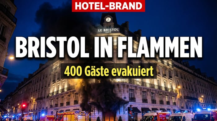 Feuer im Pariser Nobel-Hotel „Bristol": Hunderte Gäste fliehen in die Nacht