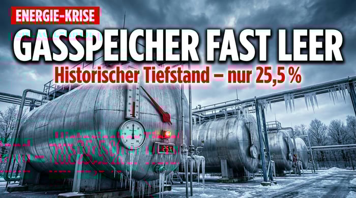 Gasspeicher auf historischem Tiefstand: Deutschland schlittert sehenden Auges in die Versorgungskrise