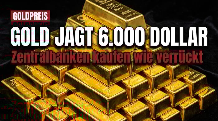 Gold auf dem Weg zur 6.000-Dollar-Marke: Warum das Edelmetall alle Skeptiker verstummen lässt