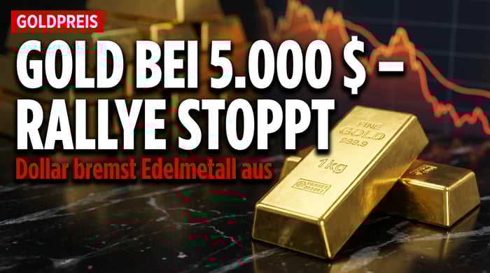Gold bei 5.000 Dollar – und trotzdem stockt die Rallye: Was steckt dahinter?