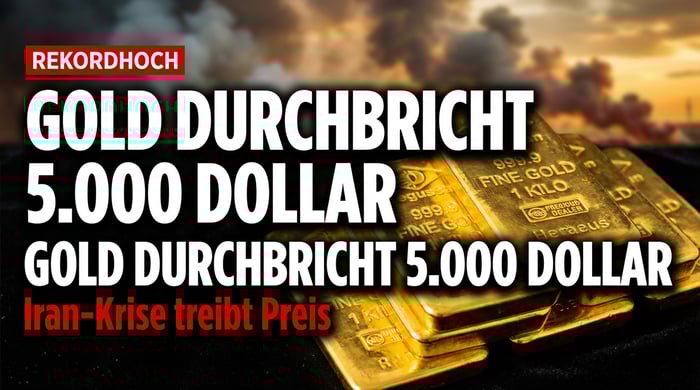 Gold durchbricht 5.000-Dollar-Marke: Eskalation im Nahen Osten und Fed-Unsicherheit treiben den Preis