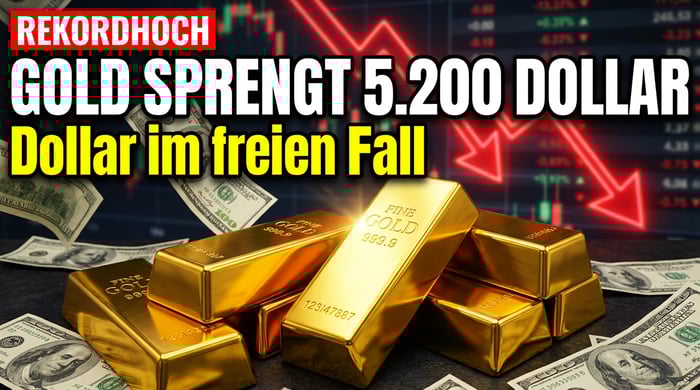Goldpreis durchbricht 5.200-Dollar-Marke: Flucht in sichere Häfen erreicht neue Dimension