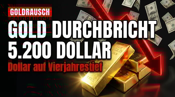 Goldpreis durchbricht alle Schallmauern: Flucht aus dem Dollar erreicht historische Ausmaße