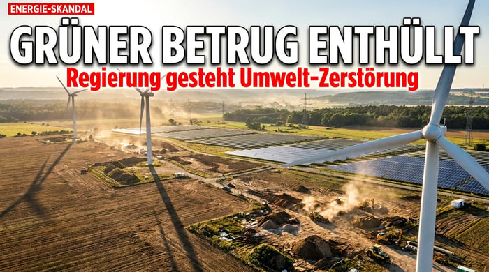 Grüne Lüge entlarvt: Britische Regierung gesteht selbst die Umweltzerstörung durch Windkraft und Solar ein