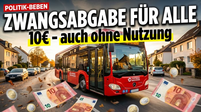 Grüne Zwangsabgabe: Wer nicht Bus fährt, soll trotzdem zahlen