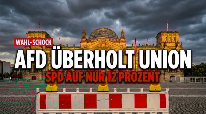 Historischer Umfragerekord: AfD überholt die Union – SPD im freien Fall