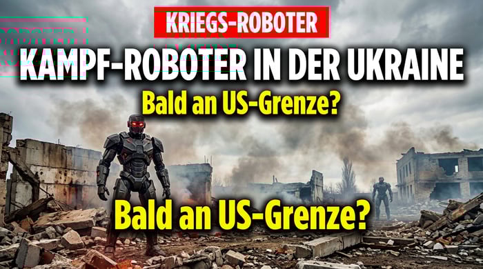 Humanoide Kampfroboter in der Ukraine getestet – und bald an der US-Grenze?