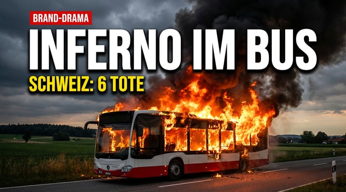 Inferno im Linienbus: Sechs Tote in der Schweiz – Brandstiftung nicht ausgeschlossen