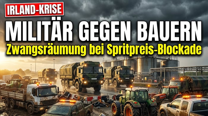 Irland greift durch: Militär soll Massenproteste gegen explodierende Spritpreise niederwalzen