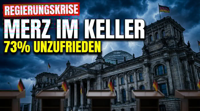 Kanzler Merz im Umfragetief: Drei Viertel der Deutschen unzufrieden – Union zittert vor der AfD