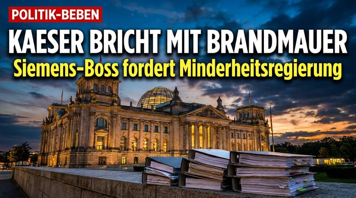 Kehrtwende eines Konzernlenkers: Kaeser geht auf Distanz zur Brandmauer und liebäugelt mit Minderheitsregierung