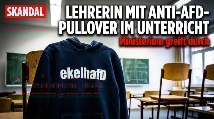 Lehrerin trägt „ekelhAfD"-Pullover im Unterricht – ein Skandal mit Ansage