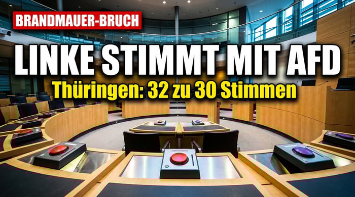 Linke bricht eigene Brandmauer: Thüringer Antrag mit AfD-Stimmen beschlossen