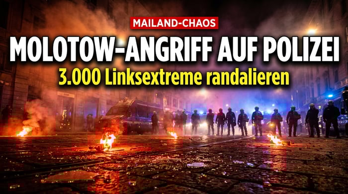 Linksextreme Gewalt erschüttert Mailand: Molotowcocktails gegen Polizisten bei Anti-ICE-Protesten