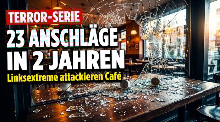 Linksextreme Terrorserie gegen christliches Café in Leipzig: 23 Anschläge in zwei Jahren