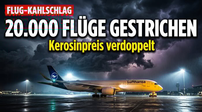Lufthansa-Kahlschlag: 20.000 Flüge gestrichen – wenn die Politik den Himmel verdunkelt